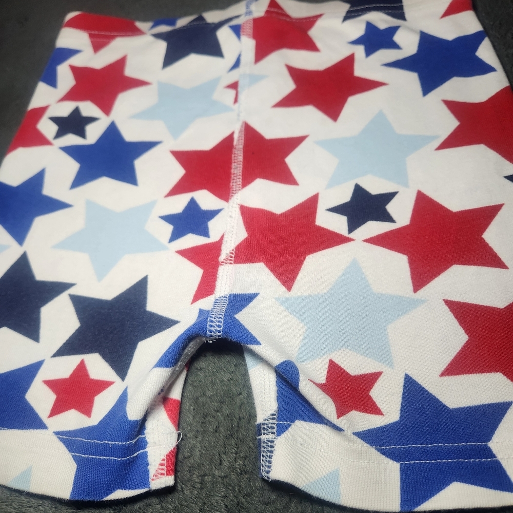 Hanna Andersson Star-Print Shorts  100% Organic Cotton Size 6/7 Kids - Picture 7 of 8
